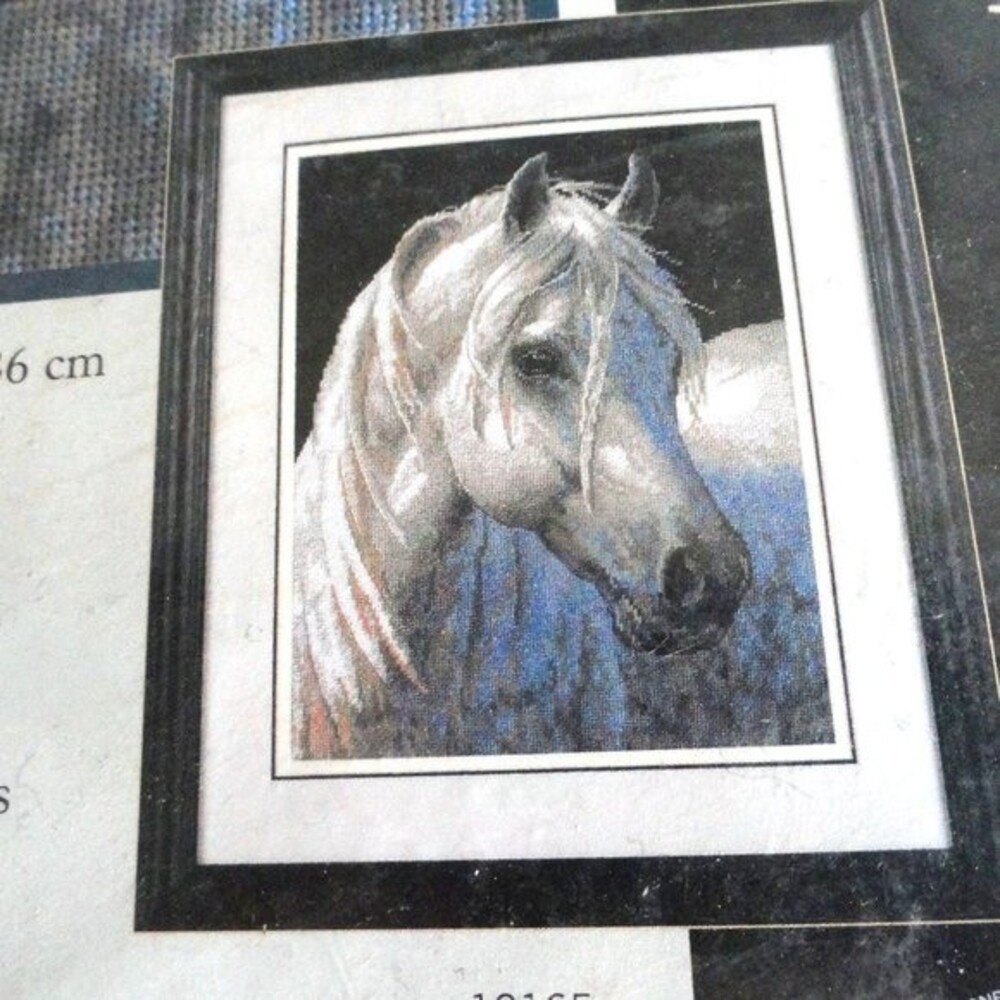 Horse Needlepoint Kit 11" x 14" Dimensions Gentle Strength SEALED 2003